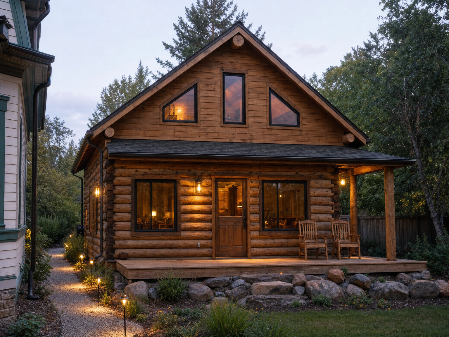 Cabin as a backyard guest house